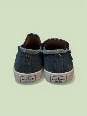 kate spade Denim Slip-On Sneakers - Dark Blue with White Soles